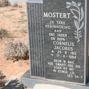 MOSTERT Cornelis Jacobus 1912-1984