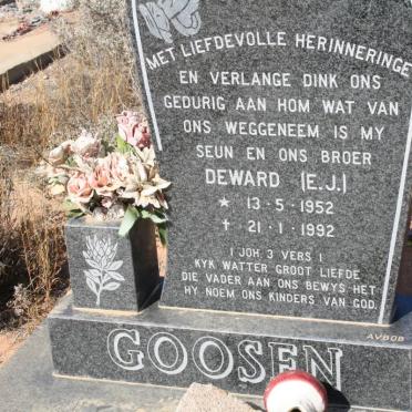 GOOSEN E.J. 1952-1992