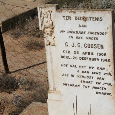 GOOSEN C.J.G. 1908-1940