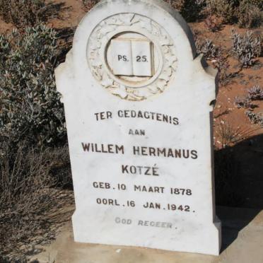 KOTZE Willem Hermanus 1878-1942