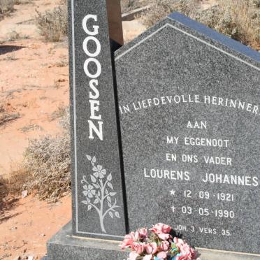GOOSEN Lourens Johannes 1921-1990