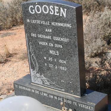 GOOSEN Nols 1934-1993