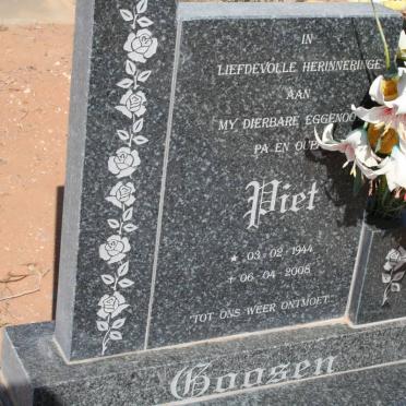 GOOSEN Piet 1944-2008