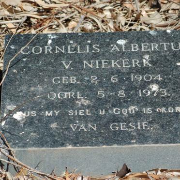 NIEKERK Cornelis Albertus, van 1904-1973