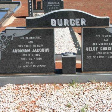 BURGER Abraham Jacobus  1900-1980 &amp; Oelof Christoffel BOOYZEN 1899-1986
