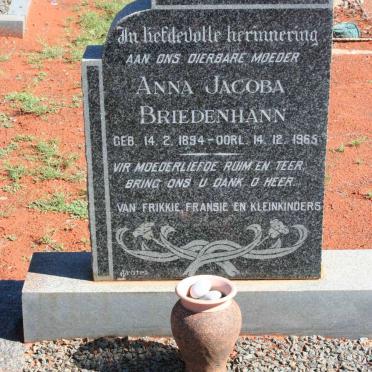 BRIEDENHANN Anna Jacoba  1894-1965