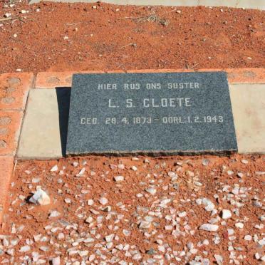 CLOETE L.S. 1873-1943