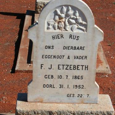 ETZEBETH F.J. 1865-1952