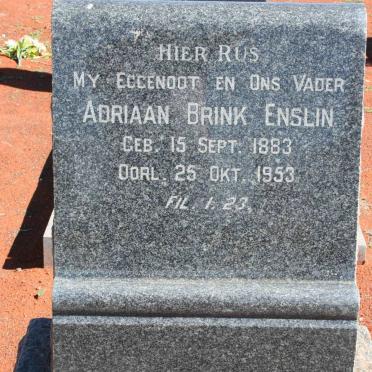 ENSLIN Adriaan Brink 1883-1953