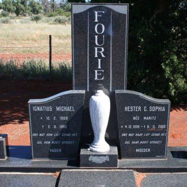 FOURIE Ignatius Michael 1909-1962 &amp; Hester  C. Sophia MARITZ 1908-2000