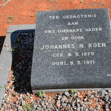KOEN Johannes N. 1875-1971