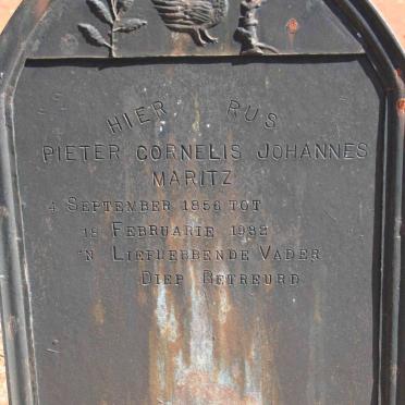 MARITZ Pieter Cornelis Johannes 1856-1932
