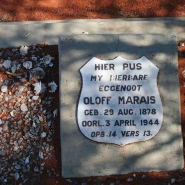 MARAIS Oloff 1878-1944