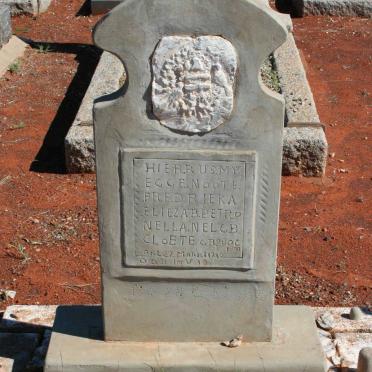 NEL Fredrieka Elizabeth Petronella nee CLOETE 1807-1??6