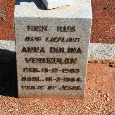 VERMEULEN Anna Dolina  1963-1964