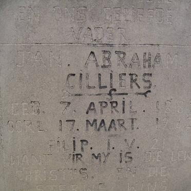 CILLIERS Jan Abraham 1882-1962
