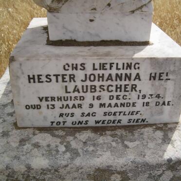 LAUBSCHER Hester Johanna Nel -1934