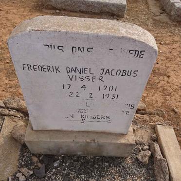 VISSER Frederick Daniel Jacobus 1901-1951