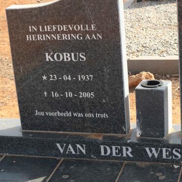 WESTHUIZEN Kobus, van der 1937-2005 &amp; Annelien 1937-2006