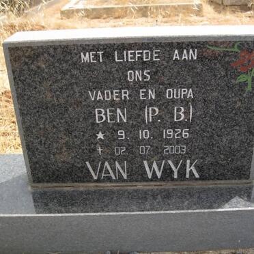 WYK P.B., van 1926-2003