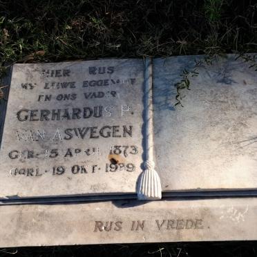 ASWEGEN Gerhardus P., van 1873-1939
