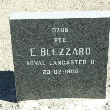 BLEZZARD E. or R. -1900