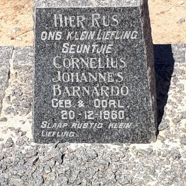 BARNARDO Cornelius Johannes  1960-1960