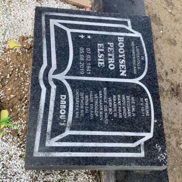 BOOYSEN Petro Elsie 1941-2019