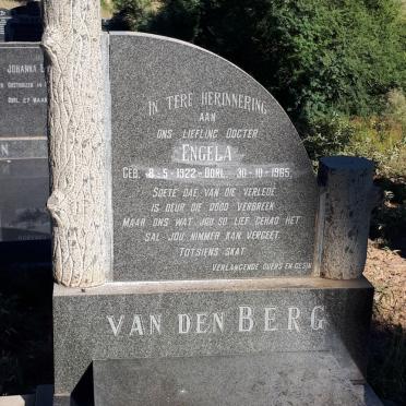 BERG Engela, van den 1922-1965
