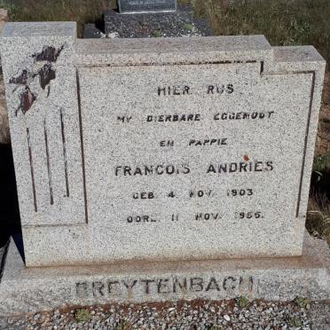 BREYTENBACH Francois Andries 1903-1955