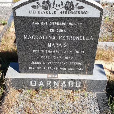 BARNARD Magdalena Petronella Marais nee PIENAAR 1894-1979
