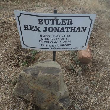 BUTLER Rex Jonathan 1930-2017