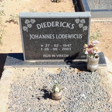 DIEDERICKS Johannes Lodewicus 1947-2003