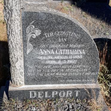 DELPORT Anna Catharina nee VILJOEN 1885-1961