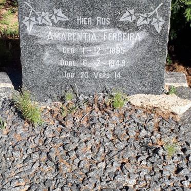 FERREIRA Amarentia 1895-1949