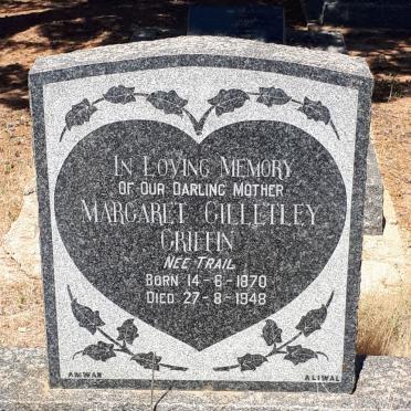 GRIFFIN Margaret Gilletley nee TRAIL 1870-1948