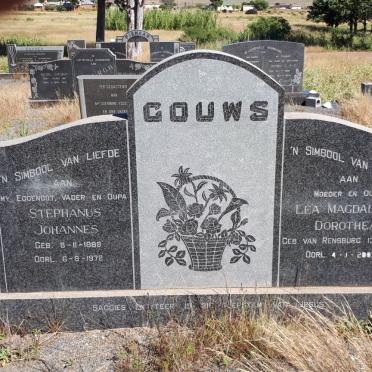 GOUWS Stephanus Johannes 1889-1972 &amp; Lea Magdalena Dorothea VAN RENSBURG 1916-2007