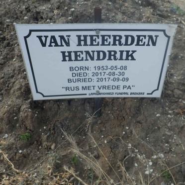 HEERDEN Hendrik, van 1953-2017