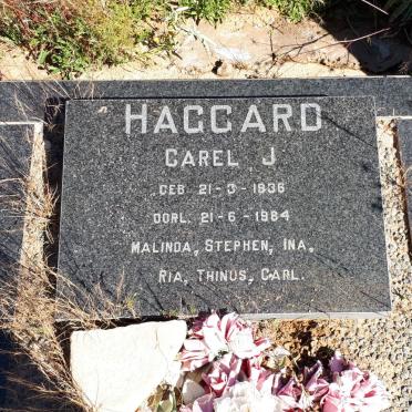 HAGGARD Carel J. 1936-1984