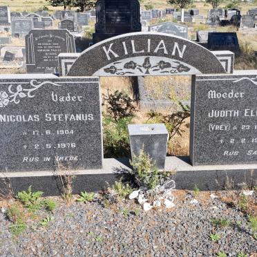 KILIAN Nicolas Stefanus 1904-1976 &amp; Judith Elena C. VREY 1907-1949