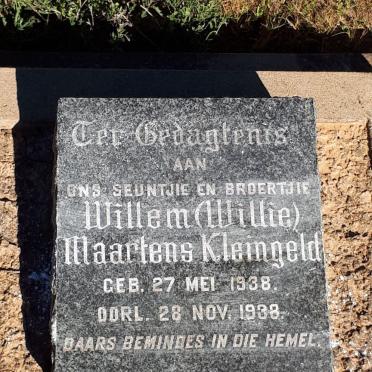 KLEINGELD Willem Maartens 1938-1938