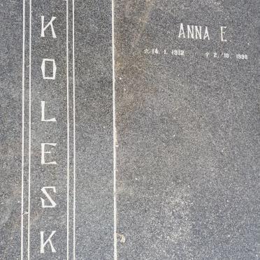 KOLESKY Frans G. 1917-1983 &amp; Anna E. 1912-1998