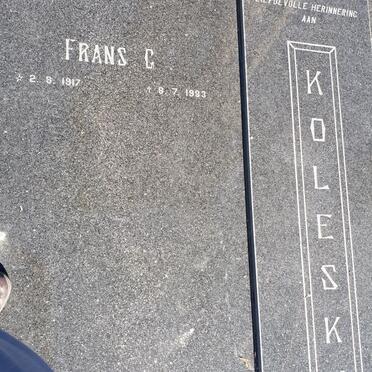 KOLESKY Frans G. 1917-1983