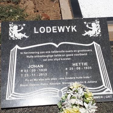 LODEWYK Johan 1930-2013 &amp; Hettie 1935 -