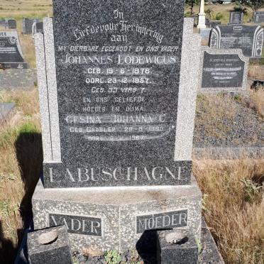 LABUSCHAGNE Johannes Lodewicus 1878-1957 &amp; Gesina Johanna C. GROBLER 1890-1967