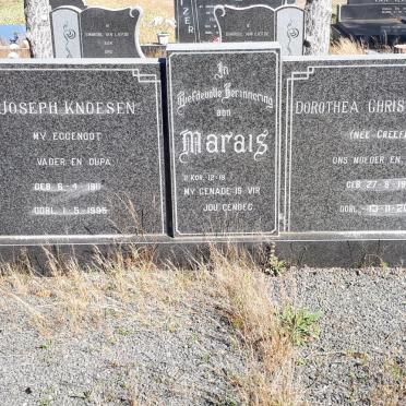 MARAIS Joseph Knoesen 1911-1995 &amp; Dorothea Christoffelina GREEFF 1912-2002