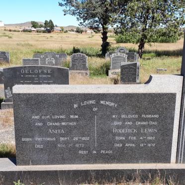 MACRAE Roderick Lewis 1922-1972 &amp; Anita PRETORIUS 1922-1973