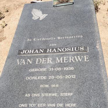 MERWE Johan Hanosius, van der 1936-2012