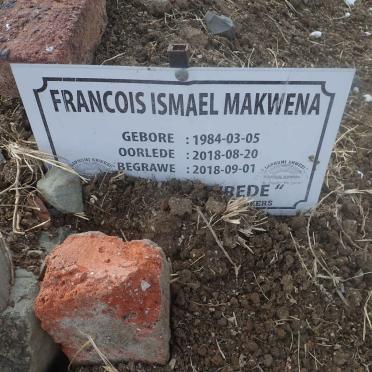 MAKWENA Francois Ismael 1984-2018