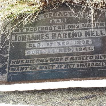 NELL Johannes Barend 1892-1941